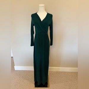 Pinkblush Deep Green Long Sleeve Dress
